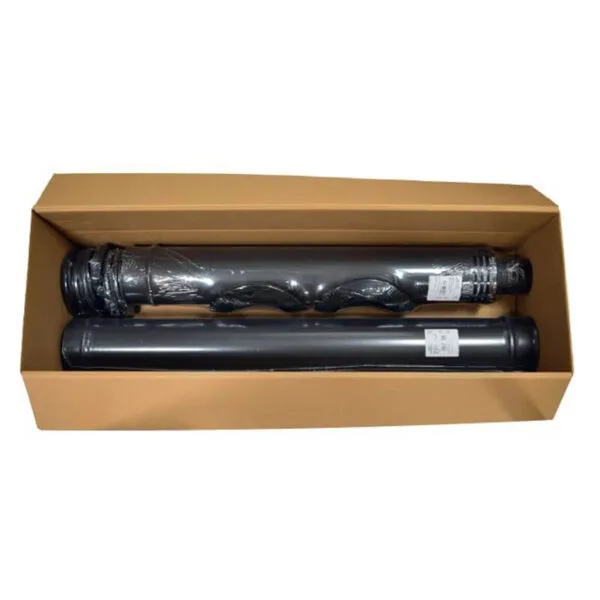 JONCOUX Kit raccordement APOLLO étanche horizontal Noir mat 80/125 – Image 4