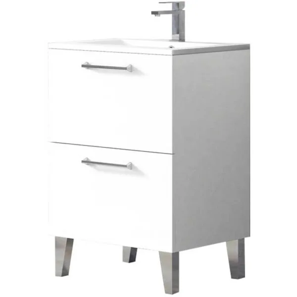 Meuble de salle de bain DEKO 60 cm Blanc brillant