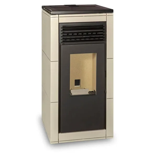 Poêle à granulés (Pellets) NEREA 8Kw blanc perlé