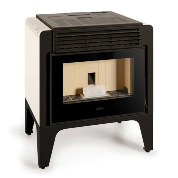 FERLUX Poêle à granulés ARES 6kW Blanc perlé - A+